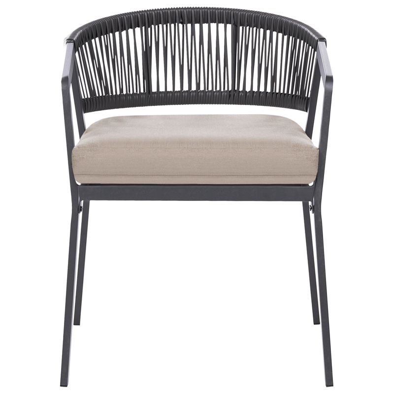 Caféssett utendørs Muros Stål - Grå/Beige - Hagemøbler & utemiljø - Hagegruppe - Cafemøbler & cafesett