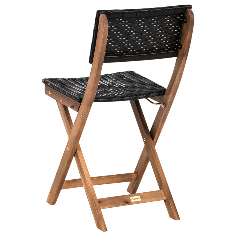 Caféssett utendørs Rivarotta akasietre - Brun/svart - Hagemøbler & utemiljø - Hagegruppe - Cafemøbler & cafesett