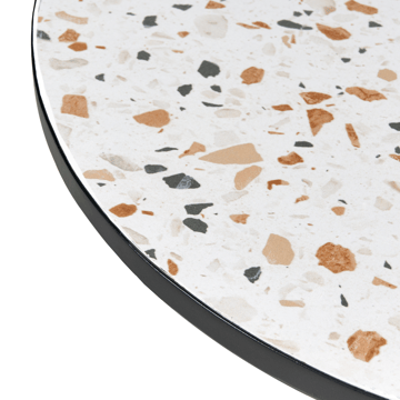 Caféssett utendørs sammenleggbar Artena Jern - Svart/Hvit - Hagemøbler & utemiljø - Hagegruppe - Cafemøbler & cafesett