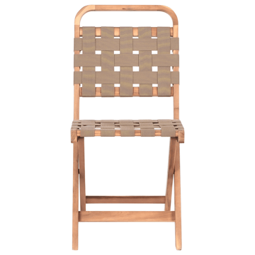 Caféssett utendørs sammenleggbar Calciano akasietre - Brun/beige - Hagemøbler & utemiljø - Hagegruppe - Cafemøbler & cafesett