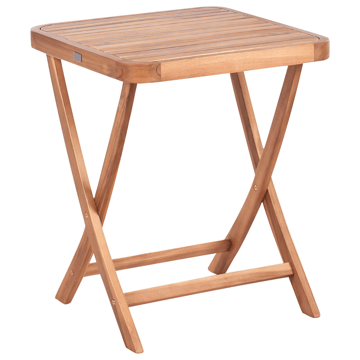 Caféssett utendørs sammenleggbar Calciano akasietre - Brun/beige - Hagemøbler & utemiljø - Hagegruppe - Cafemøbler & cafesett