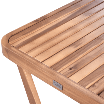 Caféssett utendørs sammenleggbar Calciano akasietre - Brun/beige - Hagemøbler & utemiljø - Hagegruppe - Cafemøbler & cafesett