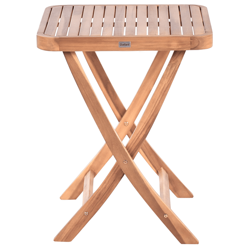 Caféssett utendørs sammenleggbar Calciano akasietre - Brun/beige - Hagemøbler & utemiljø - Hagegruppe - Cafemøbler & cafesett