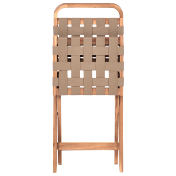 Caféssett utendørs sammenleggbar Calciano akasietre - Brun/beige - Hagemøbler & utemiljø - Hagegruppe - Cafemøbler & cafesett