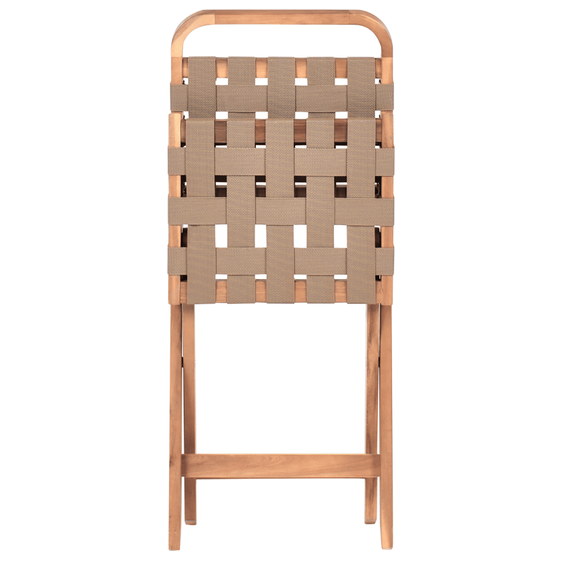 Caféssett utendørs sammenleggbar Calciano akasietre - Brun/beige - Hagemøbler & utemiljø - Hagegruppe - Cafemøbler & cafesett