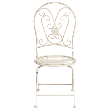 Caféssett utendørs sammenleggbar Coggia Jern - Beige - Hagemøbler & utemiljø - Hagegruppe - Cafemøbler & cafesett