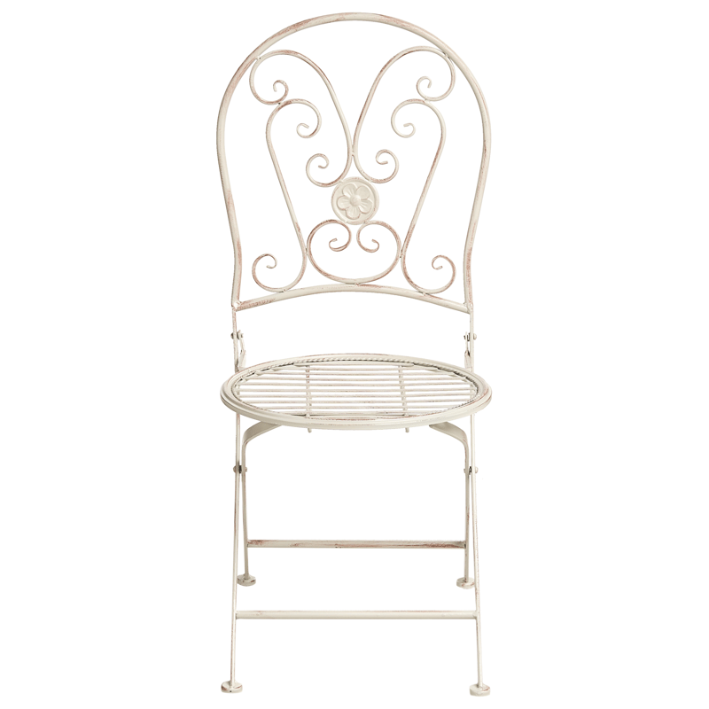 Caféssett utendørs sammenleggbar Coggia Jern - Beige - Hagemøbler & utemiljø - Hagegruppe - Cafemøbler & cafesett