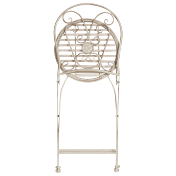 Caféssett utendørs sammenleggbar Coggia Jern - Beige - Hagemøbler & utemiljø - Hagegruppe - Cafemøbler & cafesett