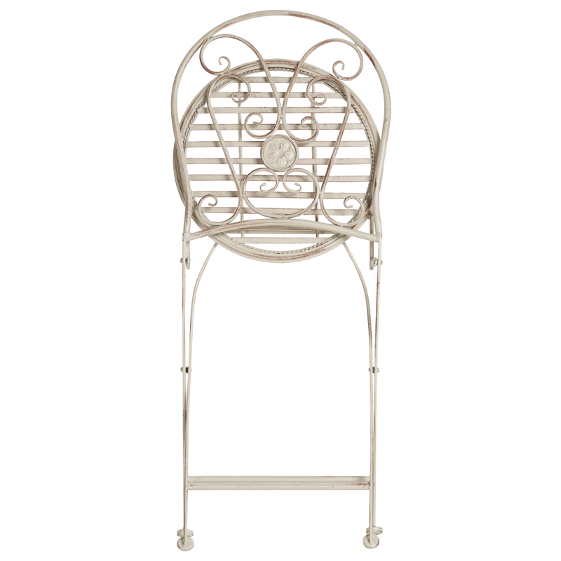 Caféssett utendørs sammenleggbar Coggia Jern - Beige - Hagemøbler & utemiljø - Hagegruppe - Cafemøbler & cafesett