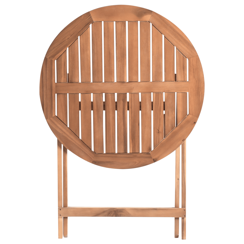 Caféssett utendørs sammenleggbar Febbio akasietre - Brun - Hagemøbler & utemiljø - Hagegruppe - Cafemøbler & cafesett