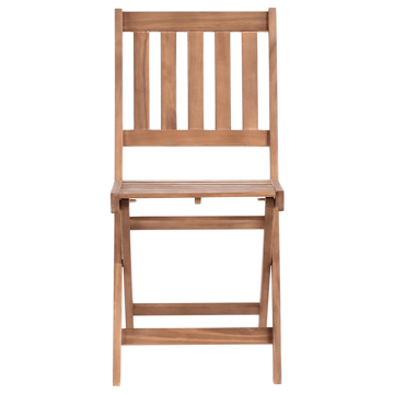 Caféssett utendørs sammenleggbar Febbio akasietre - Brun - Hagemøbler & utemiljø - Hagegruppe - Cafemøbler & cafesett