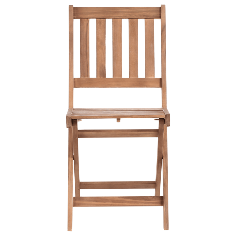 Caféssett utendørs sammenleggbar Febbio akasietre - Brun - Hagemøbler & utemiljø - Hagegruppe - Cafemøbler & cafesett