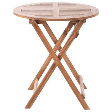 Caféssett utendørs sammenleggbar Febbio akasietre - Brun - Hagemøbler & utemiljø - Hagegruppe - Cafemøbler & cafesett