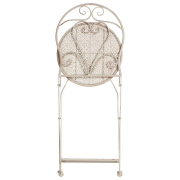 Caféssett utendørs sammenleggbar Folelli Jern - Beige - Hagemøbler & utemiljø - Hagegruppe - Cafemøbler & cafesett