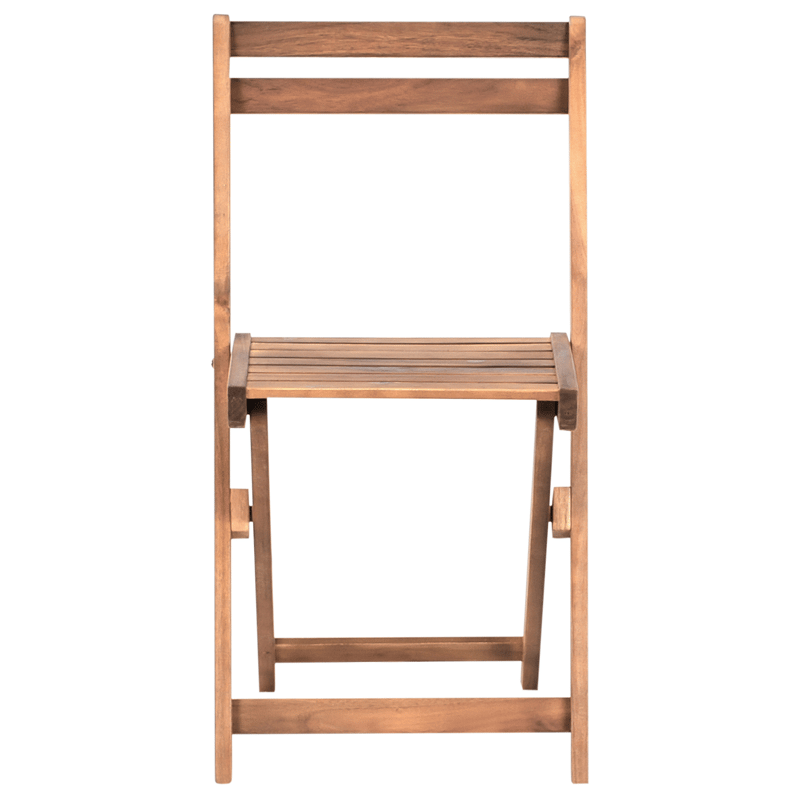 Caféssett utendørs sammenleggbar Sacile akasietre - Brun - Hagemøbler & utemiljø - Hagegruppe - Cafemøbler & cafesett