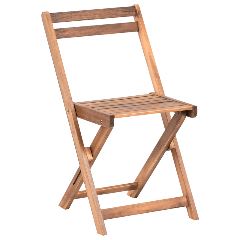 Caféssett utendørs sammenleggbar Sacile akasietre - Brun - Hagemøbler & utemiljø - Hagegruppe - Cafemøbler & cafesett