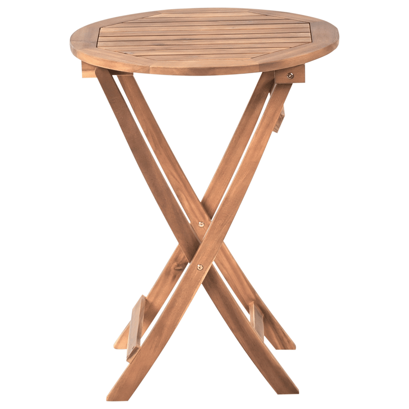 Caféssett utendørs sammenleggbar Sacile akasietre - Brun - Hagemøbler & utemiljø - Hagegruppe - Cafemøbler & cafesett