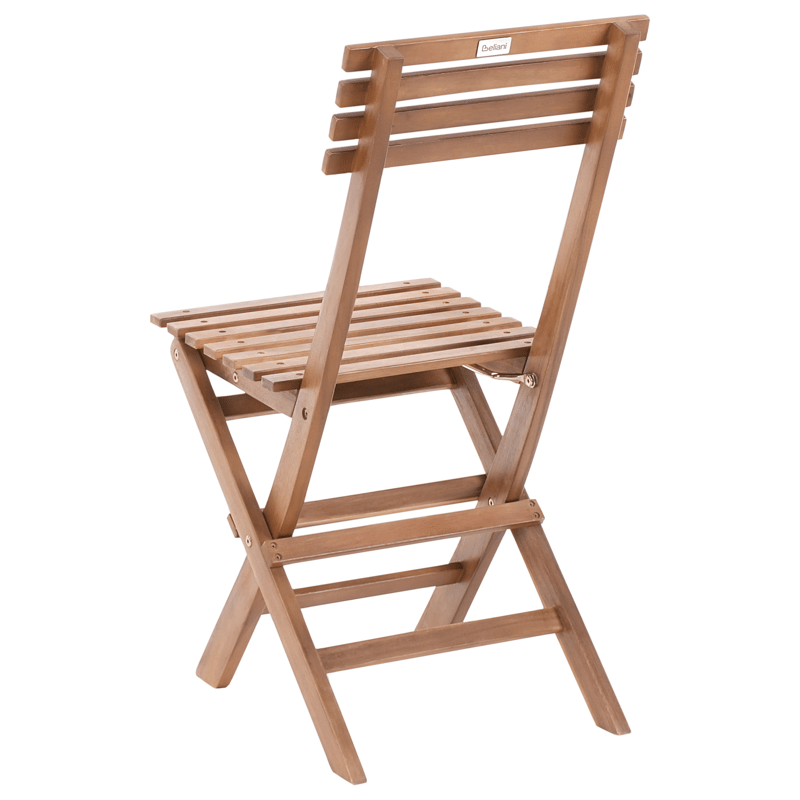 Caféssett utendørs sammenleggbar Solarolo akasietre - Brun - Hagemøbler & utemiljø - Hagegruppe - Cafemøbler & cafesett