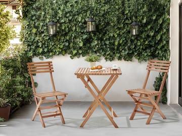 Caféssett utendørs sammenleggbar Solarolo akasietre - Brun - Hagemøbler & utemiljø - Hagegruppe - Cafemøbler & cafesett