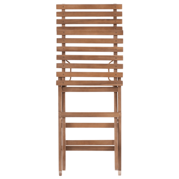 Caféssett utendørs sammenleggbar Solarolo akasietre - Brun - Hagemøbler & utemiljø - Hagegruppe - Cafemøbler & cafesett