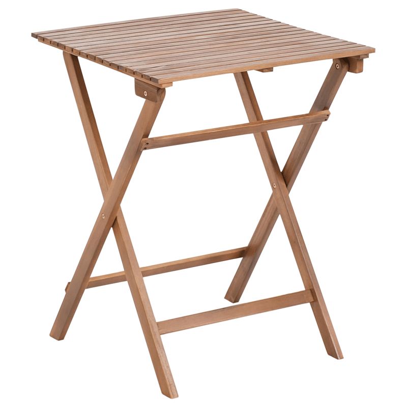 Caféssett utendørs sammenleggbar Solarolo akasietre - Brun - Hagemøbler & utemiljø - Hagegruppe - Cafemøbler & cafesett