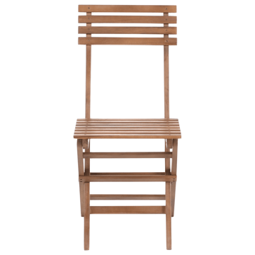 Caféssett utendørs sammenleggbar Solarolo akasietre - Brun - Hagemøbler & utemiljø - Hagegruppe - Cafemøbler & cafesett