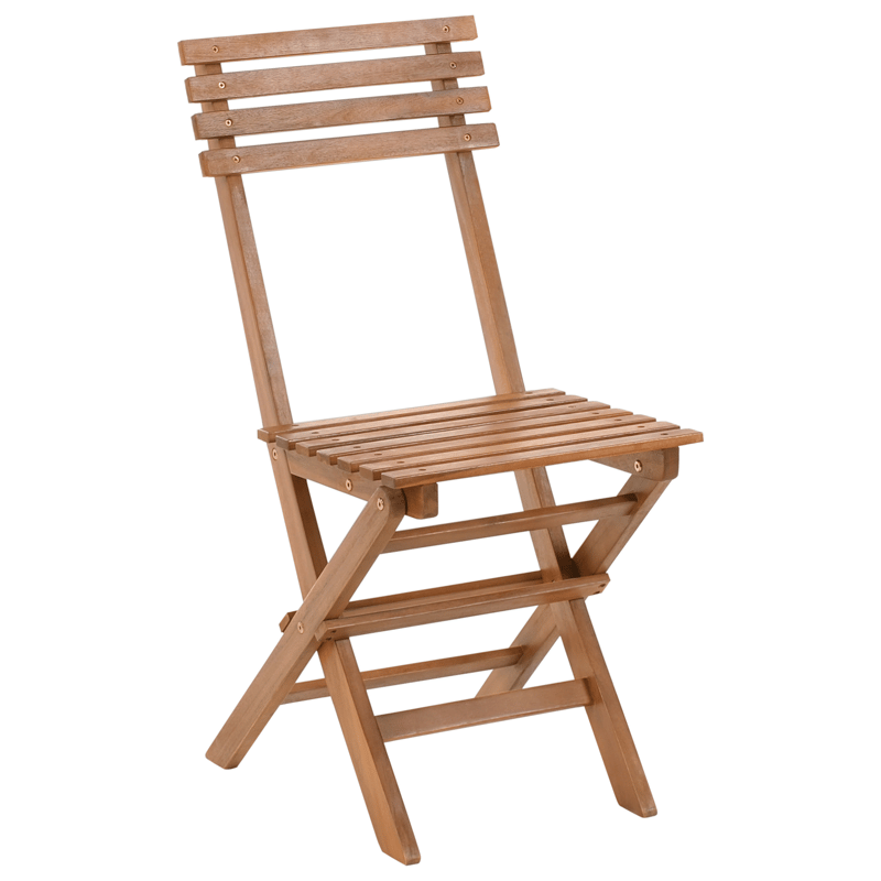 Caféssett utendørs sammenleggbar Solarolo akasietre - Brun - Hagemøbler & utemiljø - Hagegruppe - Cafemøbler & cafesett