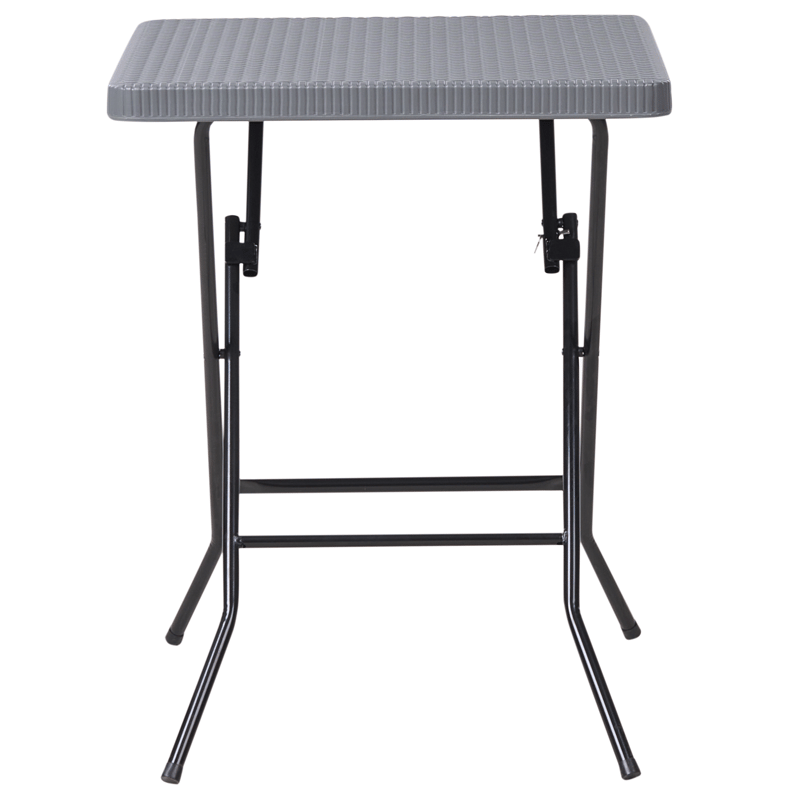 Caféssett utendørs sammenleggbar Trappeto - Grå/Svart - Hagemøbler & utemiljø - Hagegruppe - Cafemøbler & cafesett