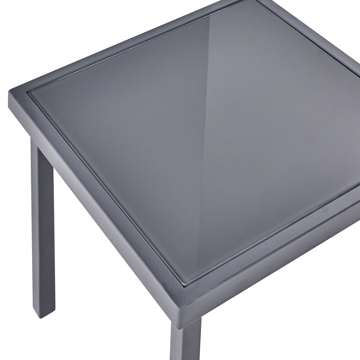 Caféssett utendørs Tavoleto Stål - Grå - Hagemøbler & utemiljø - Hagegruppe - Cafemøbler & cafesett