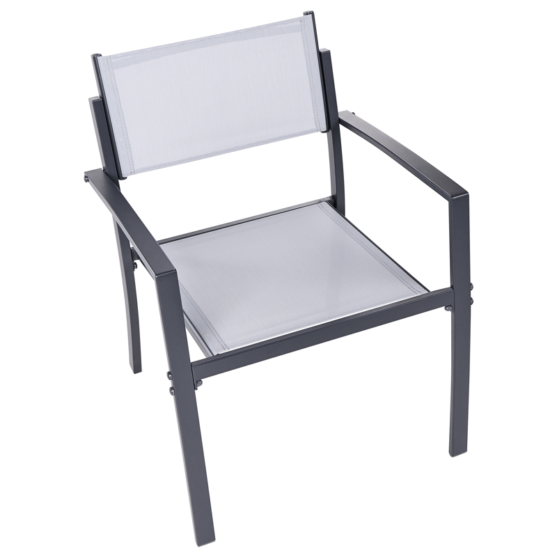 Caféssett utendørs Tavoleto Stål - Grå - Hagemøbler & utemiljø - Hagegruppe - Cafemøbler & cafesett