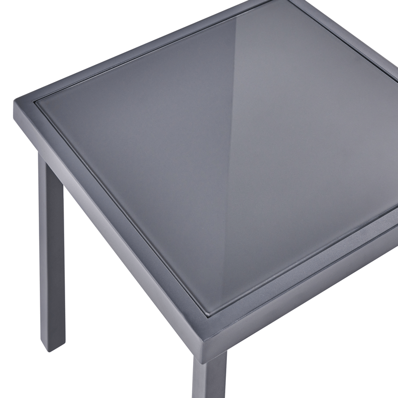 Caféssett utendørs Tavoleto Stål - Mørkegrå - Hagemøbler & utemiljø - Hagegruppe - Cafemøbler & cafesett