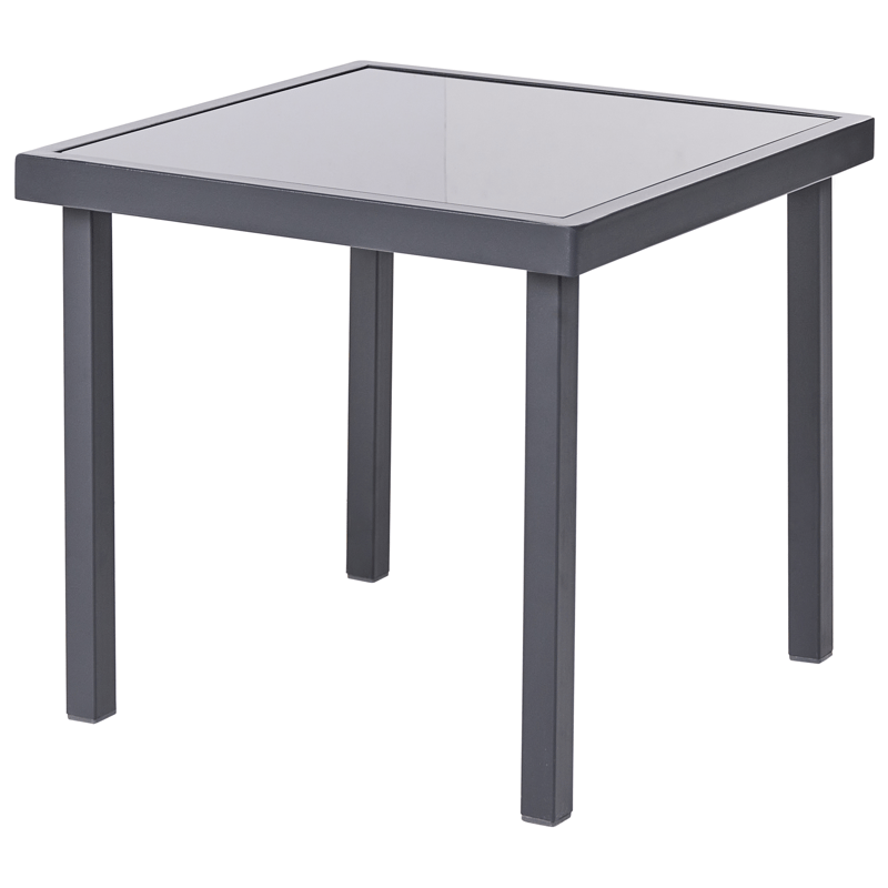 Caféssett utendørs Tavoleto Stål - Mørkegrå - Hagemøbler & utemiljø - Hagegruppe - Cafemøbler & cafesett