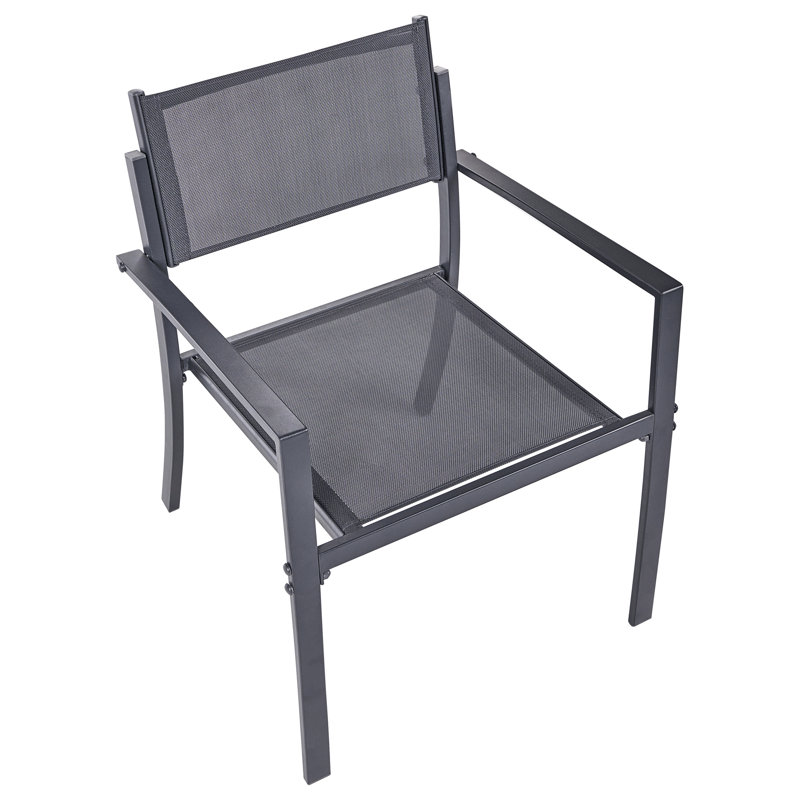 Caféssett utendørs Tavoleto Stål - Mørkegrå - Hagemøbler & utemiljø - Hagegruppe - Cafemøbler & cafesett