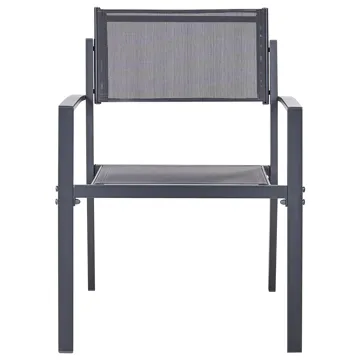 Caféssett utendørs Tavoleto Stål - Mørkegrå - Hagemøbler & utemiljø - Hagegruppe - Cafemøbler & cafesett