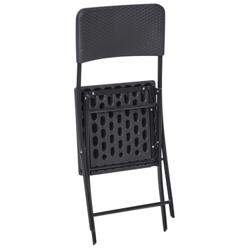 Caféssett utendørs Trappeto - Svart - Hagemøbler & utemiljø - Hagegruppe - Cafemøbler & cafesett