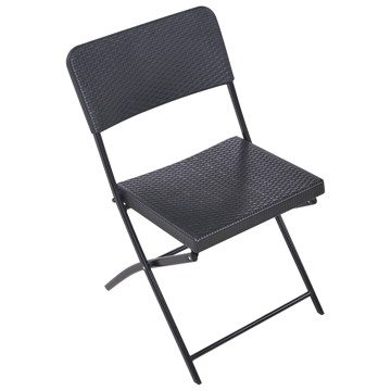 Caféssett utendørs Trappeto - Svart - Hagemøbler & utemiljø - Hagegruppe - Cafemøbler & cafesett