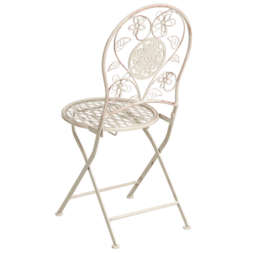 Caféssett utendørs Yaviza Jern - Beige - Hagemøbler & utemiljø - Hagegruppe - Cafemøbler & cafesett