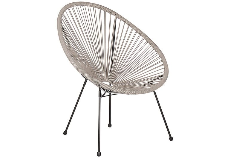 Cafeset Beliani Acapulco II Blå/Svart Light grey||Black - Hagemøbler & utemiljø - Hagegruppe - Cafemøbler & cafesett