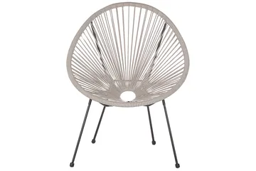 Cafeset Beliani Acapulco II Blå/Svart Light grey||Black - Hagemøbler & utemiljø - Hagegruppe - Cafemøbler & cafesett