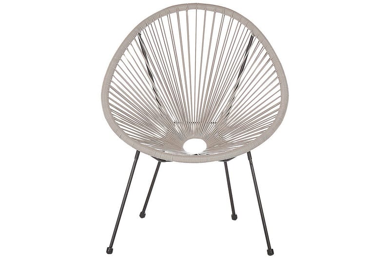 Cafeset Beliani Acapulco II Blå/Svart Light grey||Black - Hagemøbler & utemiljø - Hagegruppe - Cafemøbler & cafesett