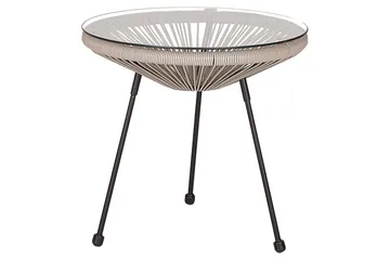 Cafeset Beliani Acapulco II Blå/Svart Light grey||Black - Hagemøbler & utemiljø - Hagegruppe - Cafemøbler & cafesett