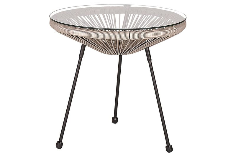 Cafeset Beliani Acapulco II Blå/Svart Light grey||Black - Hagemøbler & utemiljø - Hagegruppe - Cafemøbler & cafesett