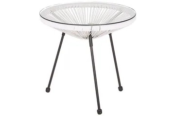 Cafeset Beliani Acapulco II Blå/Svart White||Black - Hagemøbler & utemiljø - Hagegruppe - Cafemøbler & cafesett