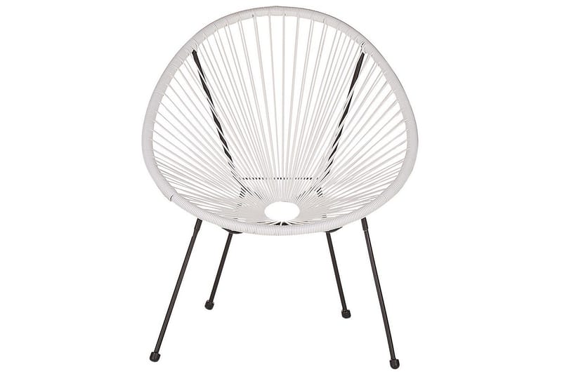Cafeset Beliani Acapulco II Blå/Svart White||Black - Hagemøbler & utemiljø - Hagegruppe - Cafemøbler & cafesett