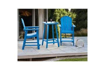 Cafeset Beliani Adirondack Blå blue - Hagemøbler & utemiljø - Hagegruppe - Cafemøbler & cafesett