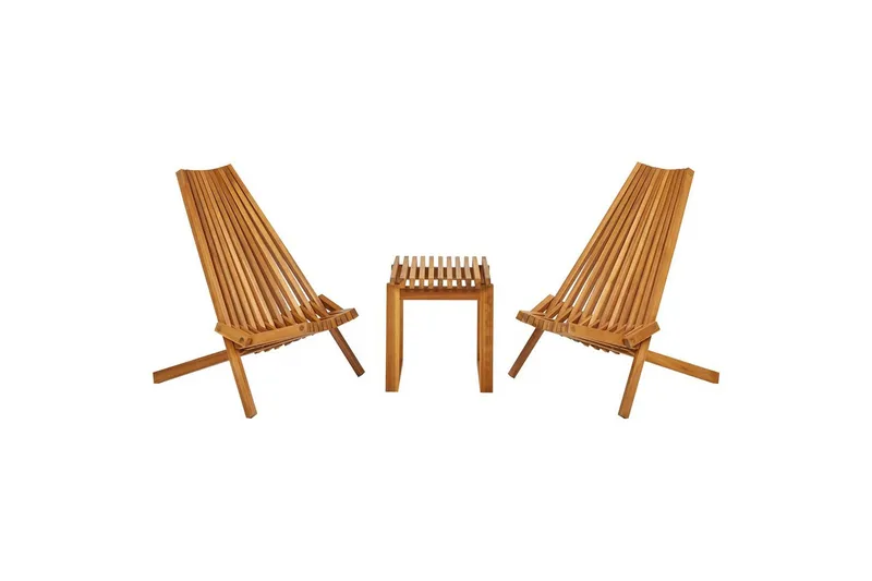 Cafeset Beliani Bellano Light wood