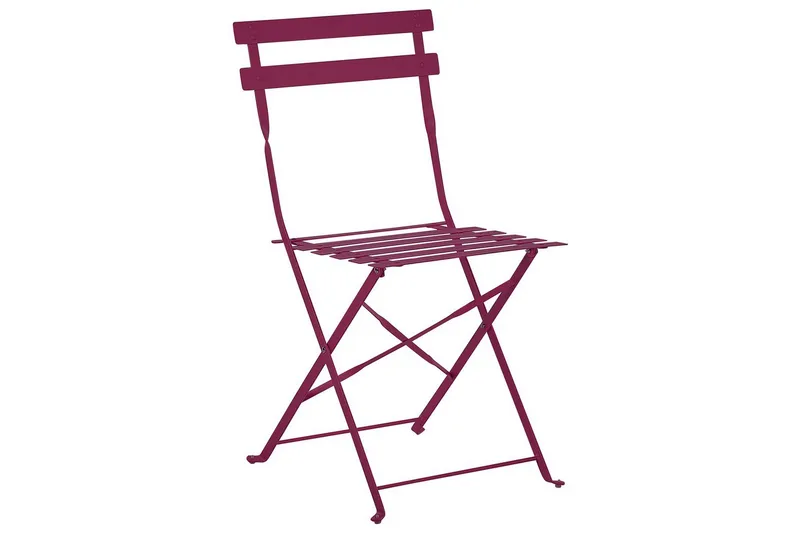 Cafeset Beliani Fiori Blå Wine red - Hagemøbler & utemiljø - Hagegruppe - Cafemøbler & cafesett