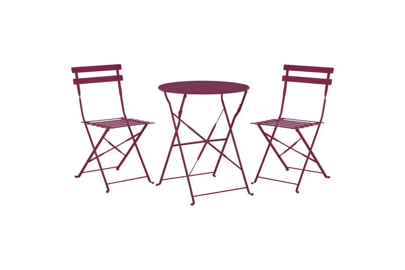 Cafeset Beliani Fiori Blå Wine red