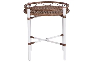 Cafeset Beliani Levico White - Hagemøbler & utemiljø - Hagegruppe - Cafemøbler & cafesett