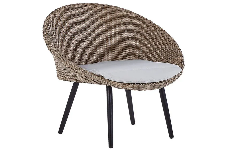 Cafeset Beliani Ortigia Ljusbeige - Hagemøbler & utemiljø - Hagegruppe - Cafemøbler & cafesett